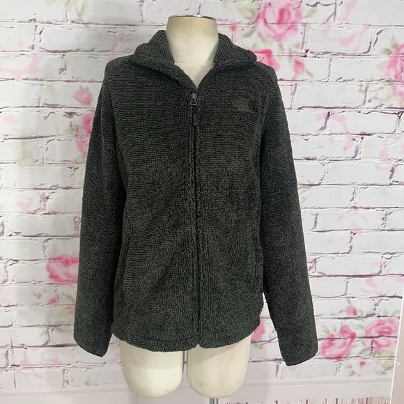 The North Face Tops - The north face green moss fleece zip up sweater jacket